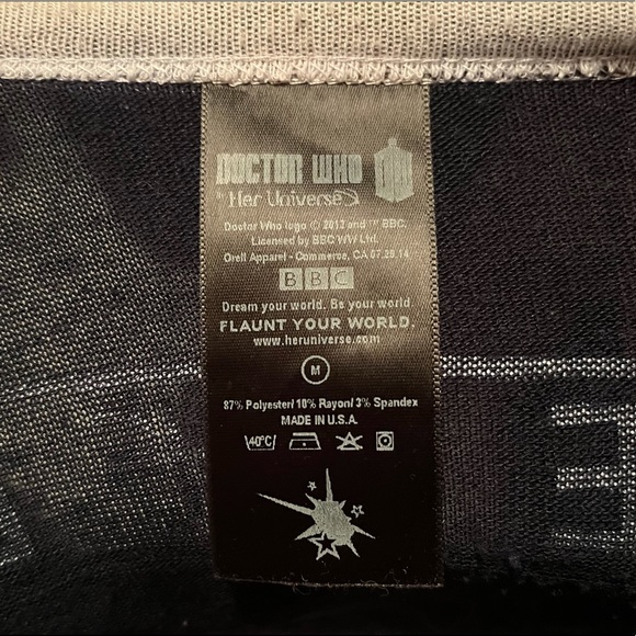 Her Universe Dark Navy Blue Doctor Who TARDIS Cardigan - Picture 3 of 3